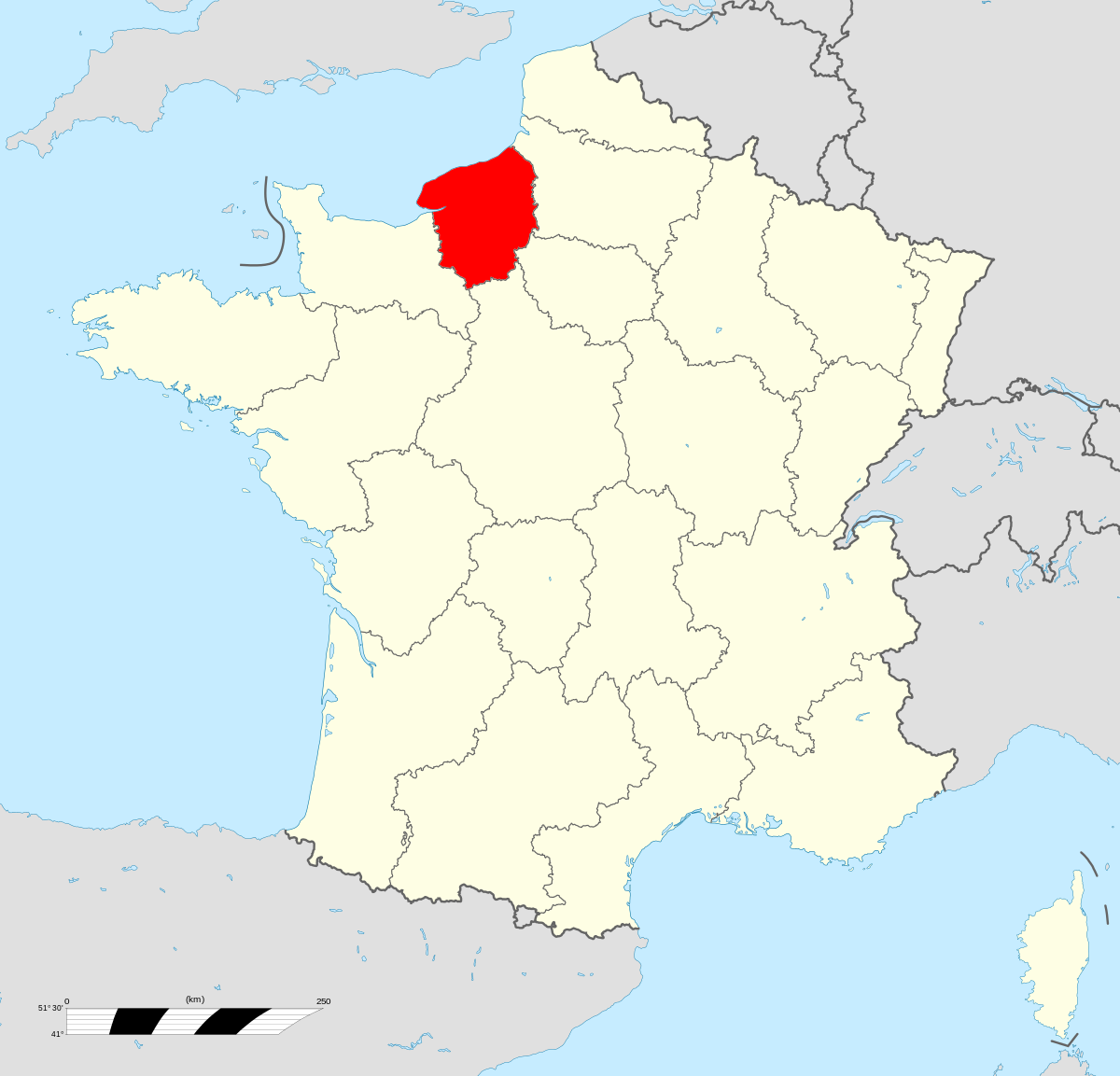 region normandie en france